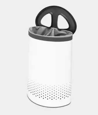Brabantia pesukorv jaotusega 55L sorteerimise võimalusega Selector  334909 valge.webp